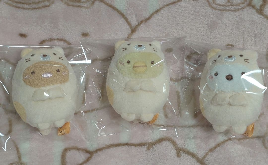 すみっコぐらし ねこの日スペシャルぬいぐるみセット から3点 ぺんぎん? 他