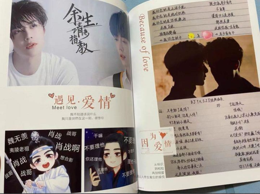 陳情令　博君一肖 【遇见爱情】語録集　肖戦　王一博