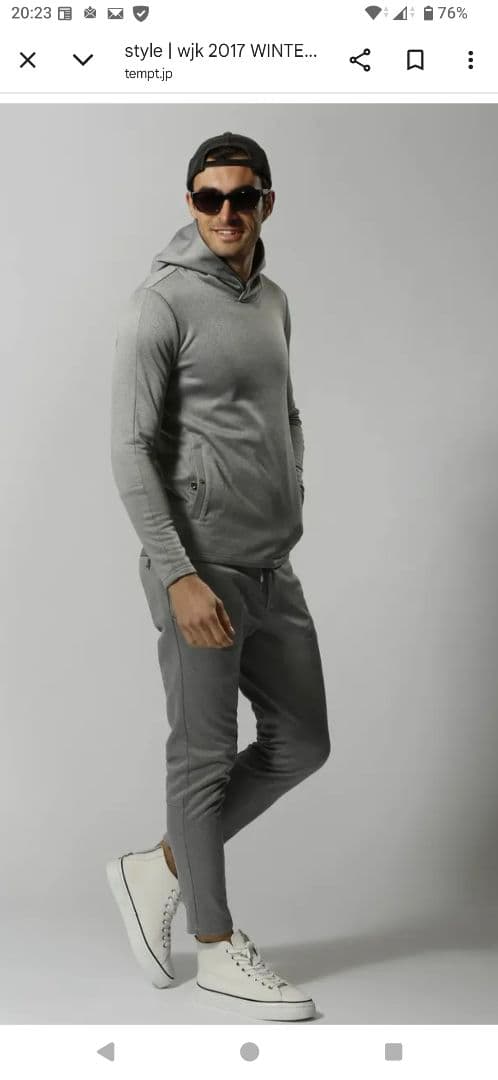 wjk ジュンハシモトスウェット　セットアップ新品 プルオーバー