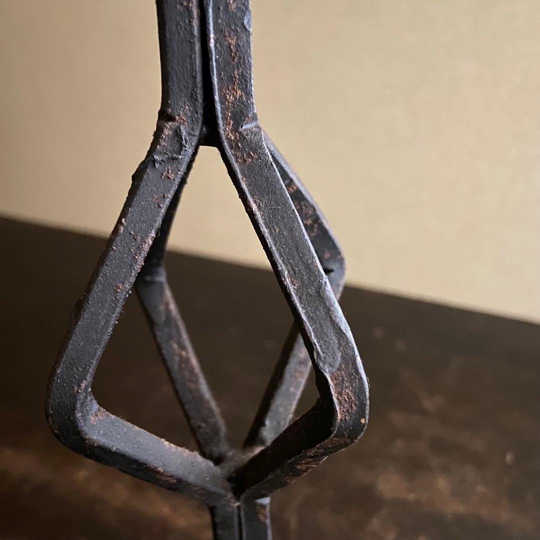 アンティーク　アイアン　蝋燭立て　ロウソク立て　ビンテージ　2本セット