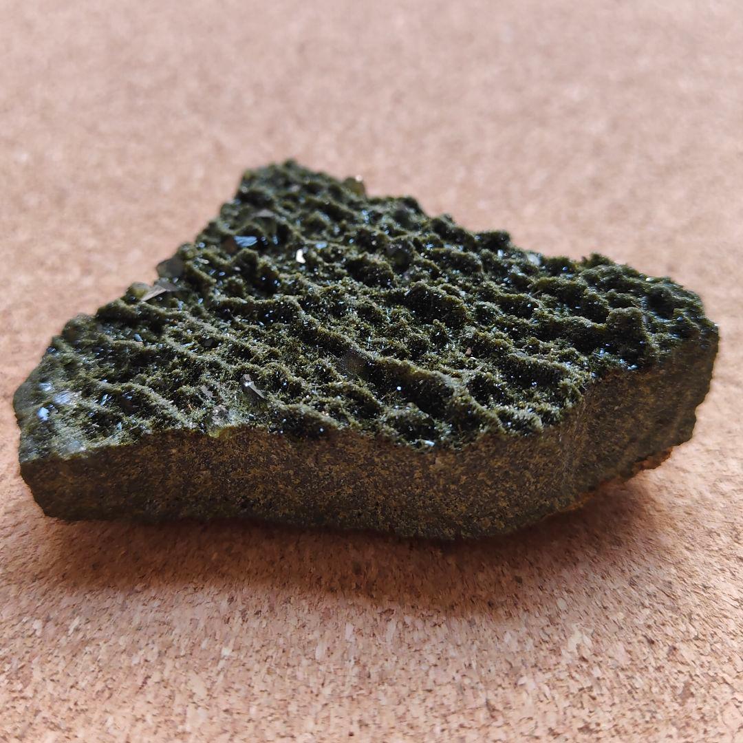 トルコ産エピドート&水晶　天然石 鉱物 原石