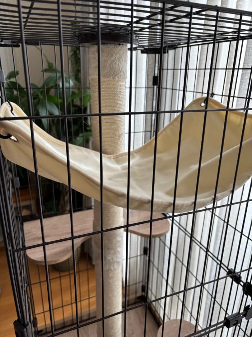 キャットケージ 多層タイプ ハンモック付き
