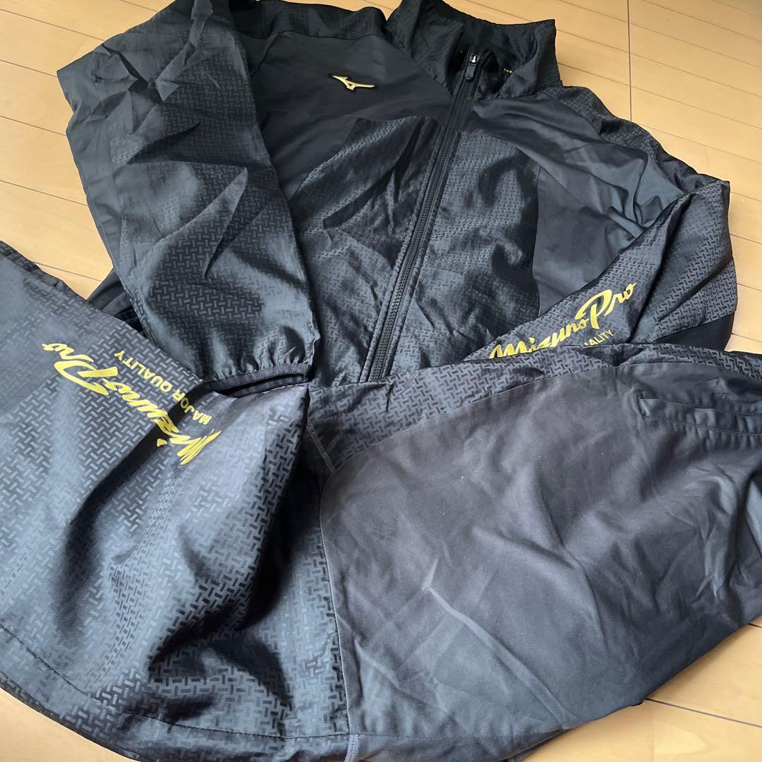 ミズノプロ ブレスサーモ ウインドブレーカー 上下 セットアップ L