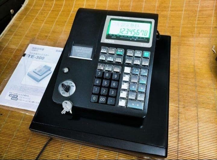 カシオレジスター　TE-300　フル設定無料　 送料無料人気機種　003951