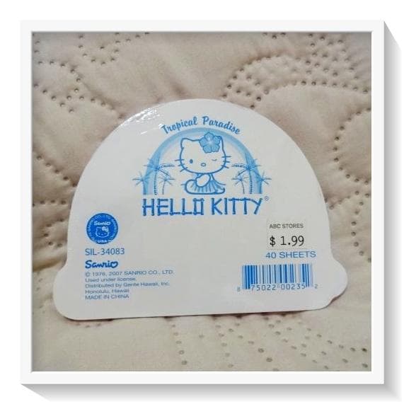 【新品未開封】激レア　日焼けキティ　ハワイ限定　メモ帳4冊