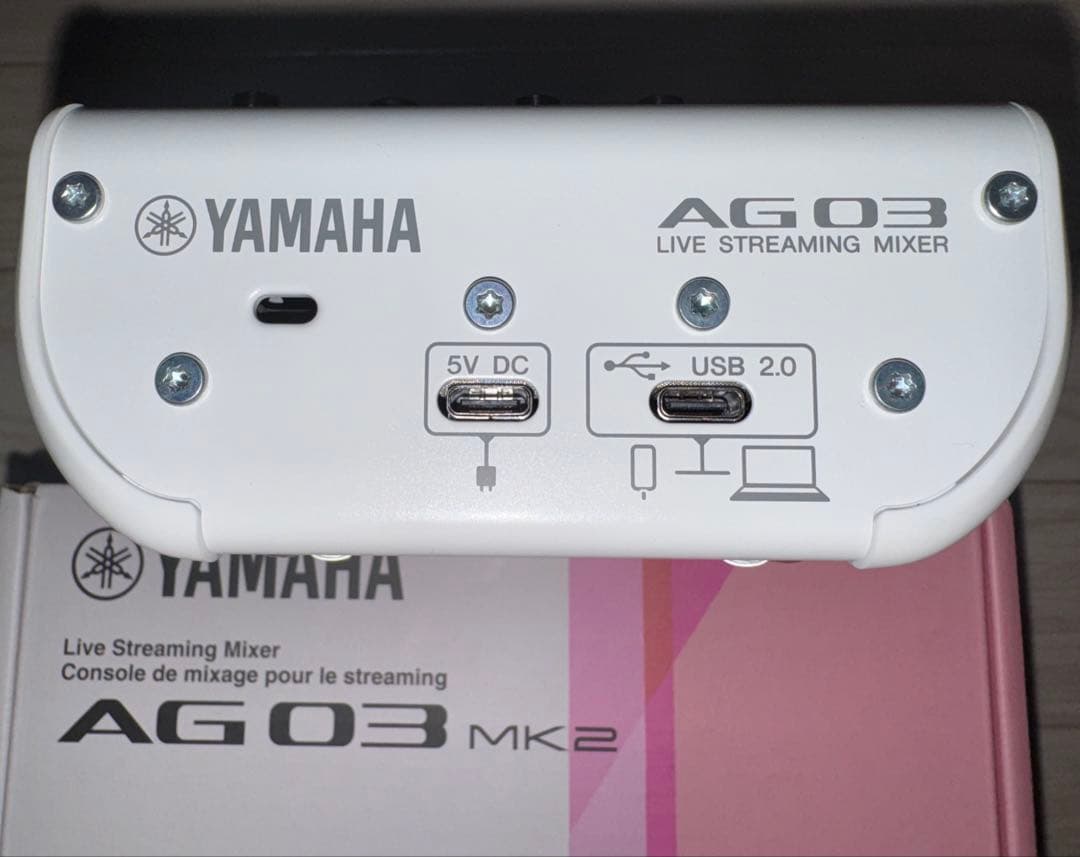 YAMAHA AG03 MK2［ホワイト］オーディオインターフェース