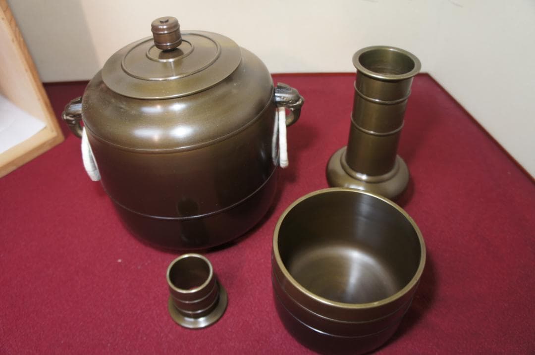 ☆在銘 唐銅皆具一揃え送料込 　み