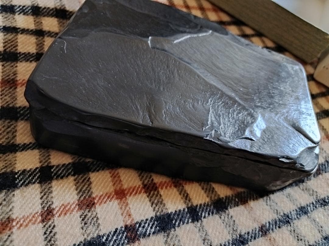 那智黒　合わせ硯 ７号　 仮谷梅管堂