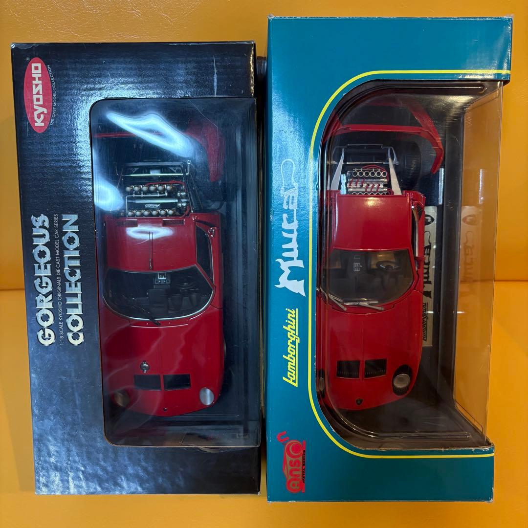 コンセプト企画 1/18 京商・イオタ、アンソン・ミウラ2台