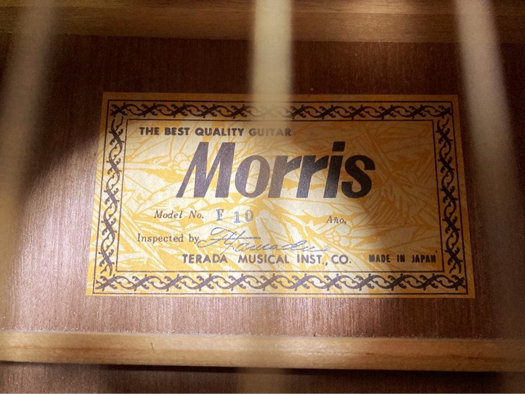 Morris モーリス　F-10 アコースティックギター　本体＋ソフトケース