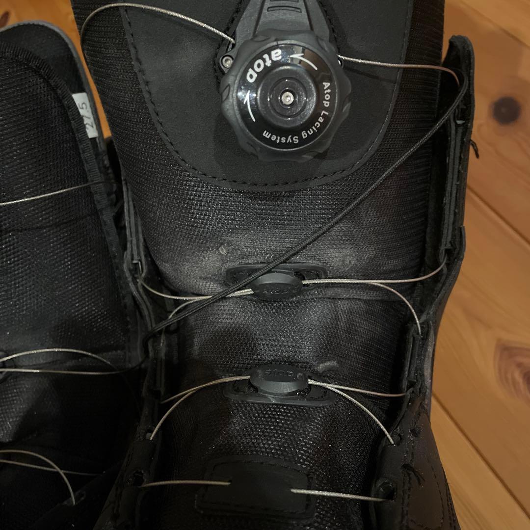 BOAシステム ブラック スノーボードブーツ 男性用