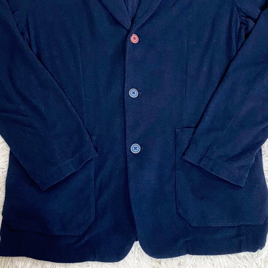 美品　and per se アンパシィ　テーラードジャケット　ネイビー　L 紺