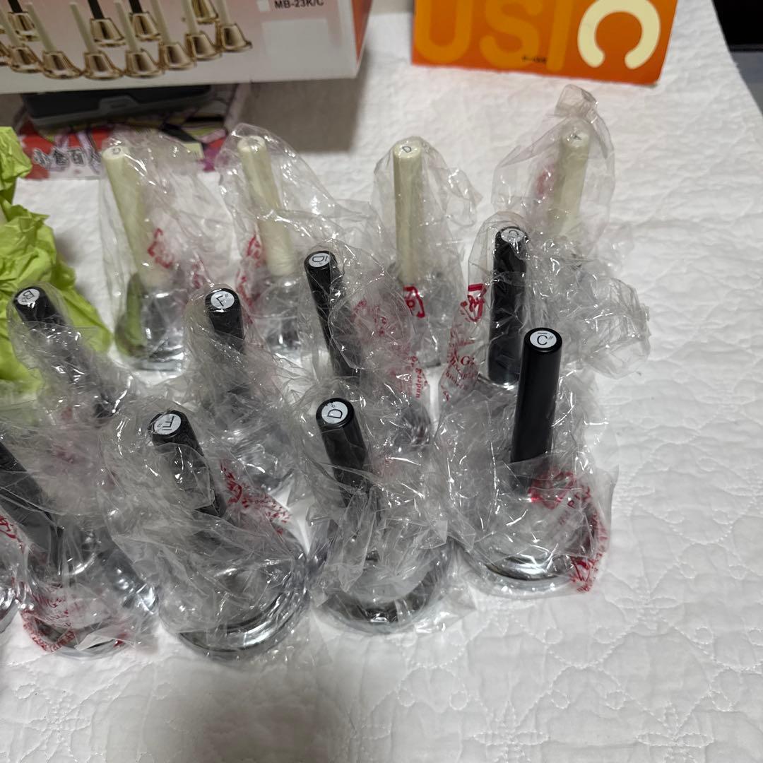 ハンドベル　mb-23k シルバー　楽譜付き