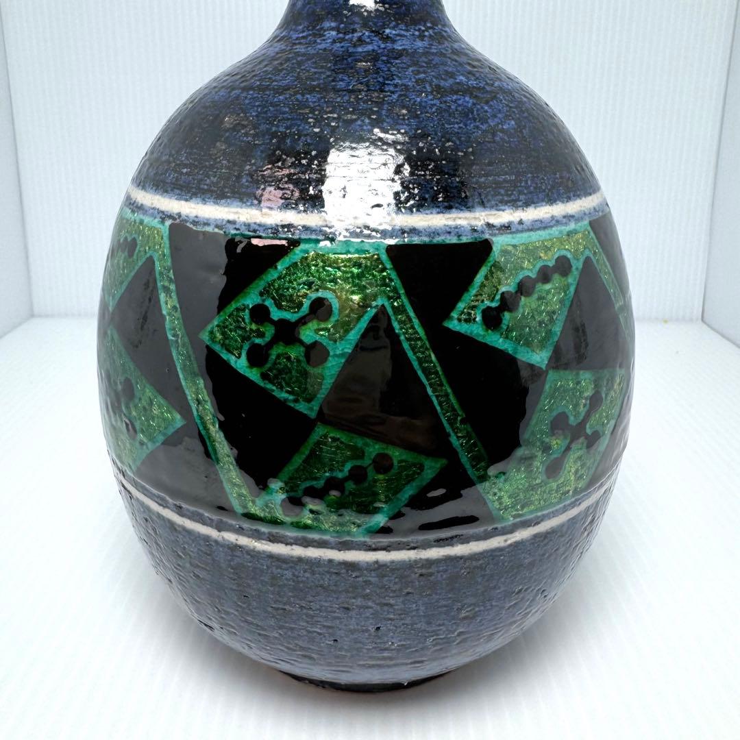 新品 九谷焼 松本佐一 花入 花瓶 名匠 伝統工芸 石川県指定無形文化財保持者