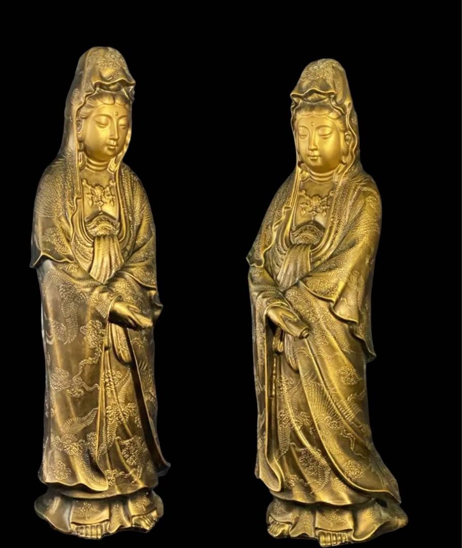 観音様　置物　アンティーク　レトロ　骨董