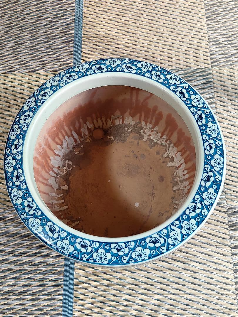 昭和レトロ 火鉢 常滑製 みや古焼 陶器 大きい火鉢　和風　中国風