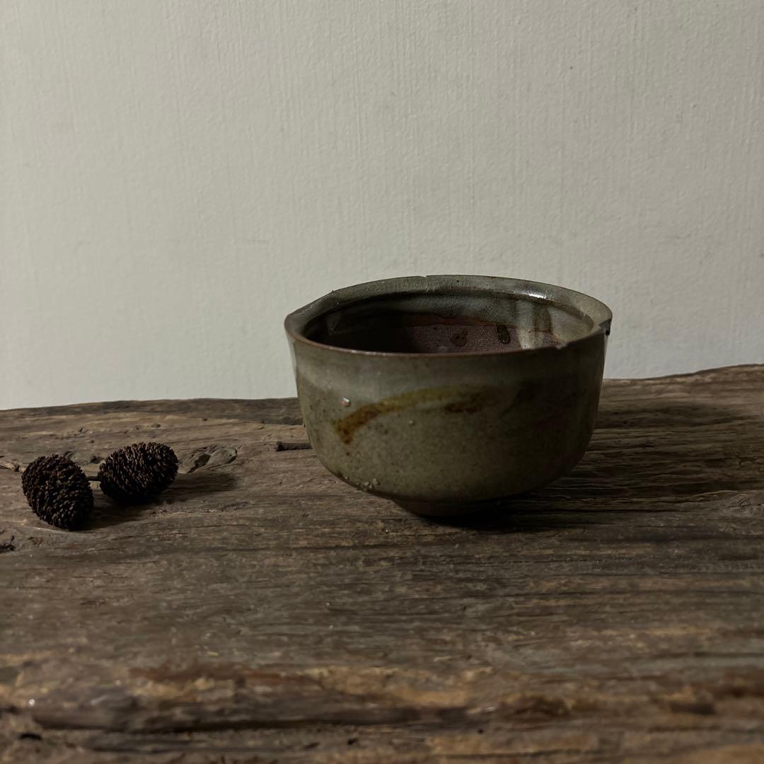 木原　唐津茶碗　陶片　骨董　茶道具　古陶磁　古伊万里アンティーク　李朝　古伊万里