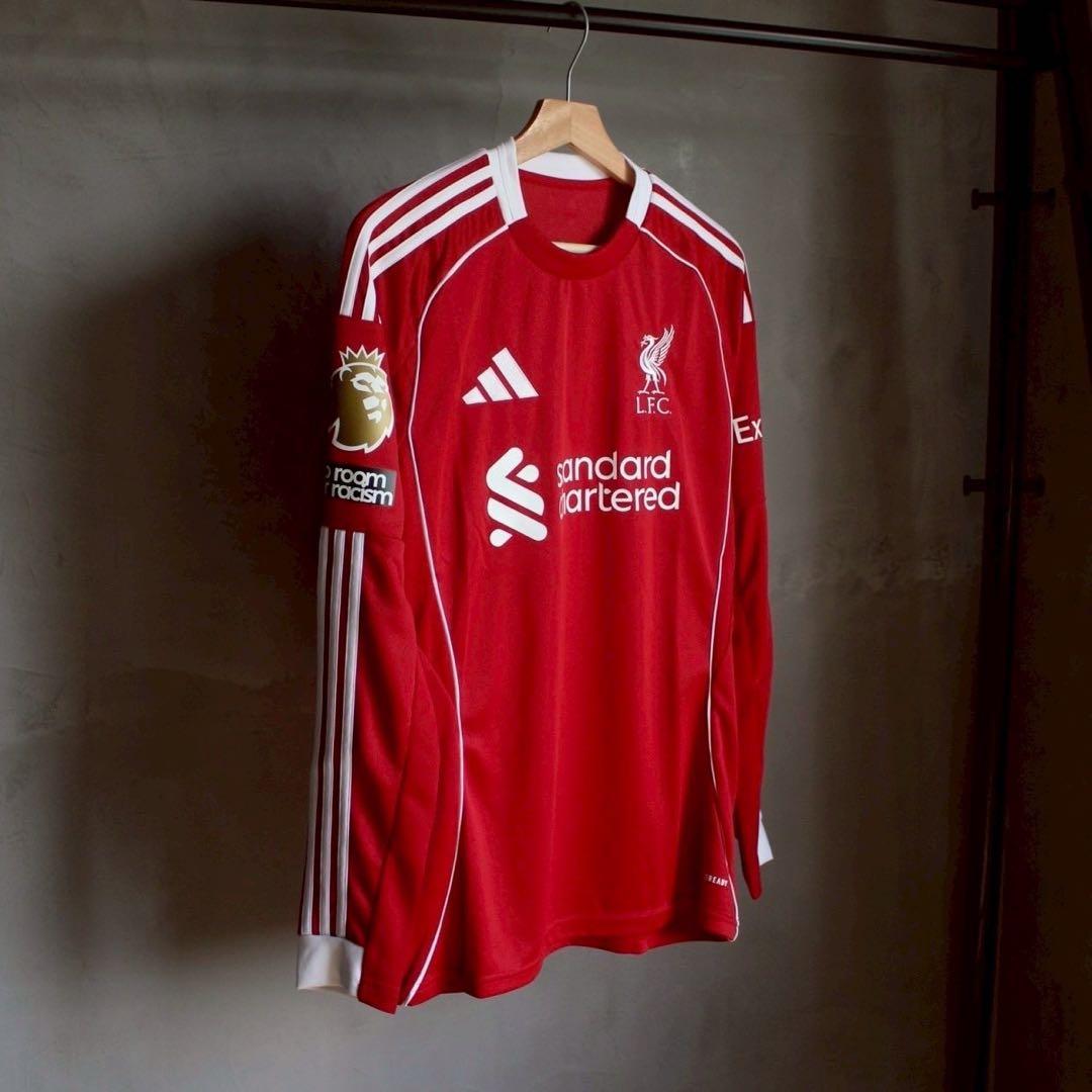 リバプール 25/26 ユニフォーム ホーム 長袖 正規品 フルパッチ ヴィルツ