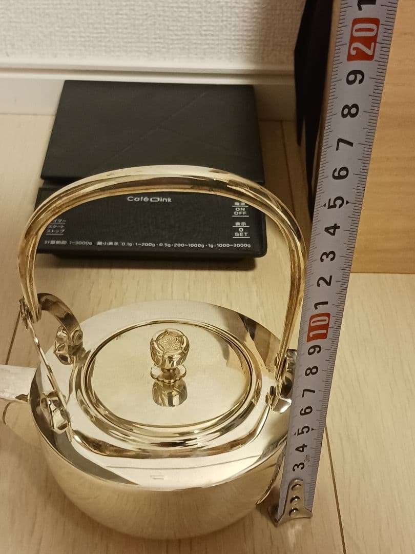 純銀製 銚子 重量 約312グラム　阪急百貨店造