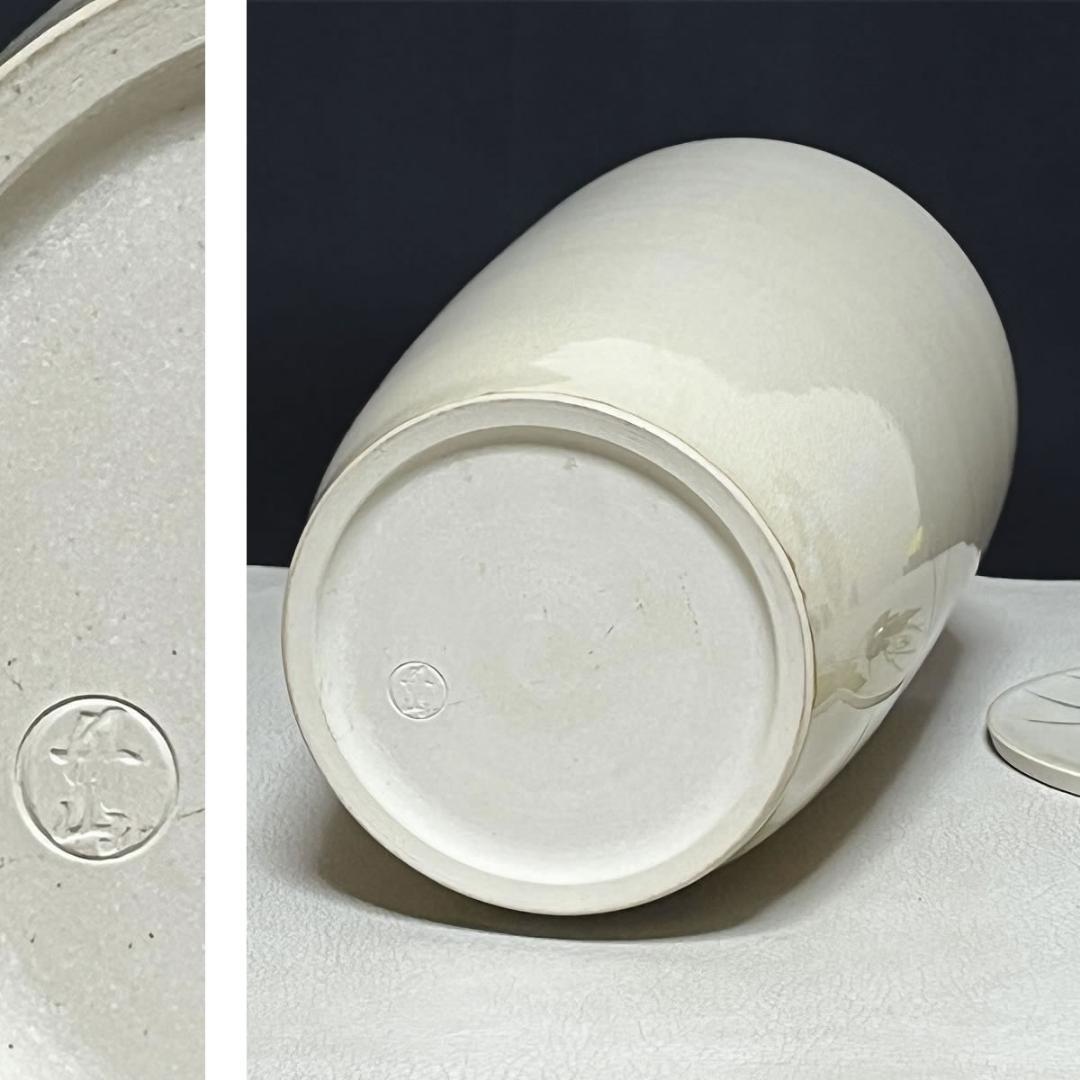 丹山窯 小峠葛芳 蔦之絵 細水指 共箱 水指 茶道具 【k3619】