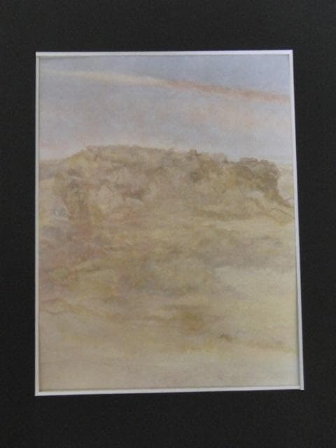 烏頭尾精、【丘高む】、希少な大判額装用画集より、美品、日本人画家