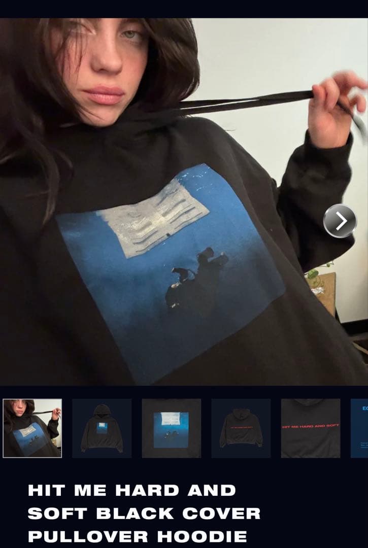 billie eilish ビリーアイリッシュ グッズ パーカー M