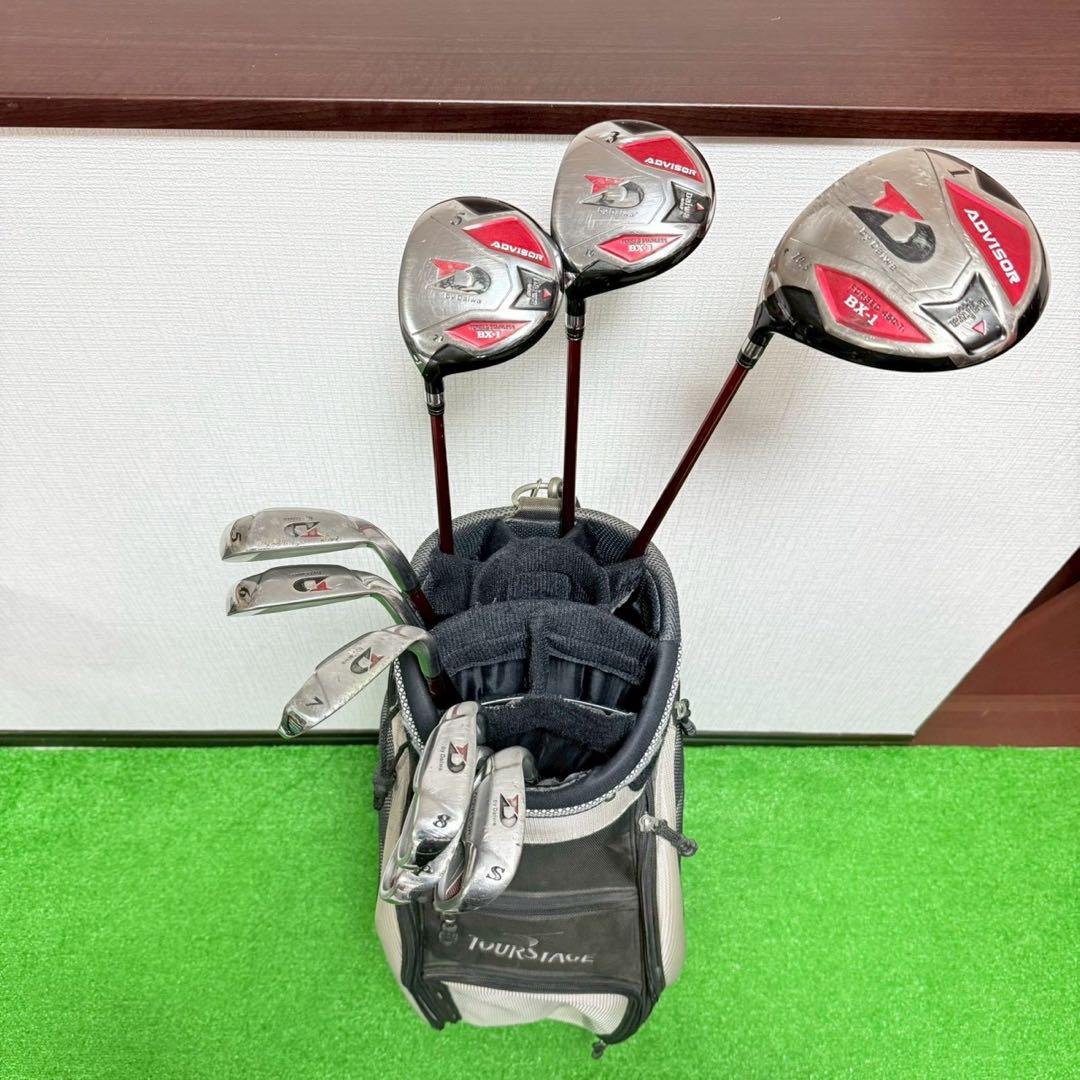レフティー 左利き ADVISOR ゴルフクラブセット 9本 Sフレックス