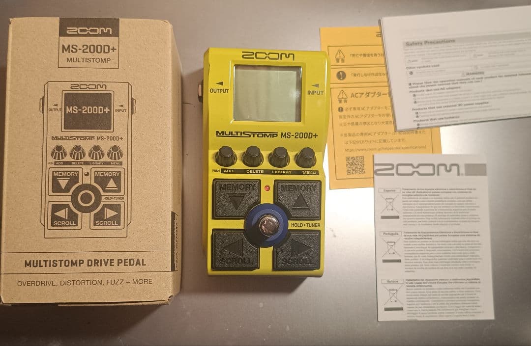 ZOOM MS-200D+ マルチストンプ ギターエフェクター