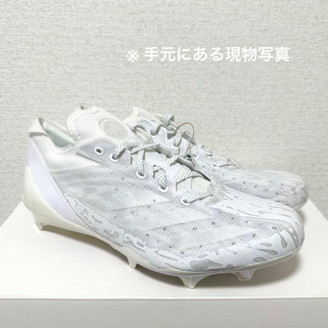 アディダス 29 アディゼロ エレクトリック アメフト スパイク シューズ 白