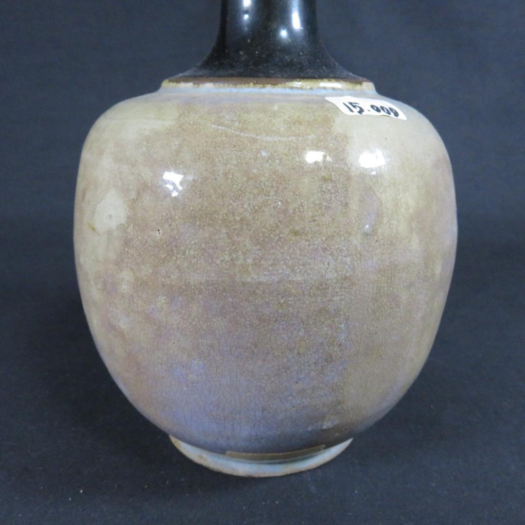 相馬 壺 徳利 花器 一輪挿し 民藝 飾り壺 時代物 首鉄釉 大堀