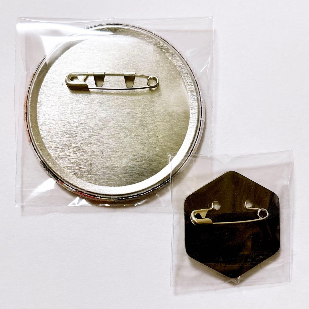 SAO アスナ パール紙缶バッジ ぷくっとバッジ 2点セット 新品未使用