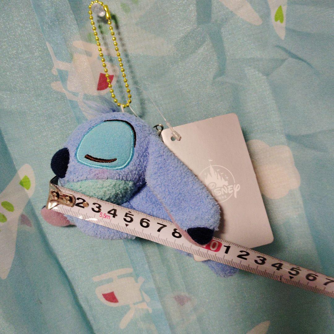 ディズニーストア　スティッチ　プラッシュキーチェーン　ぬいば