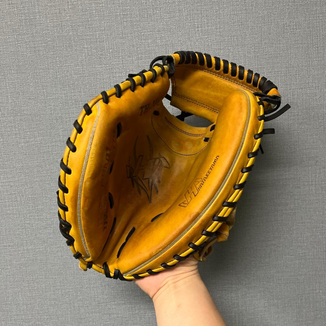 1224 ハタケヤマ 即戦力 型良 軟式 キャッチャーミット 左投げ