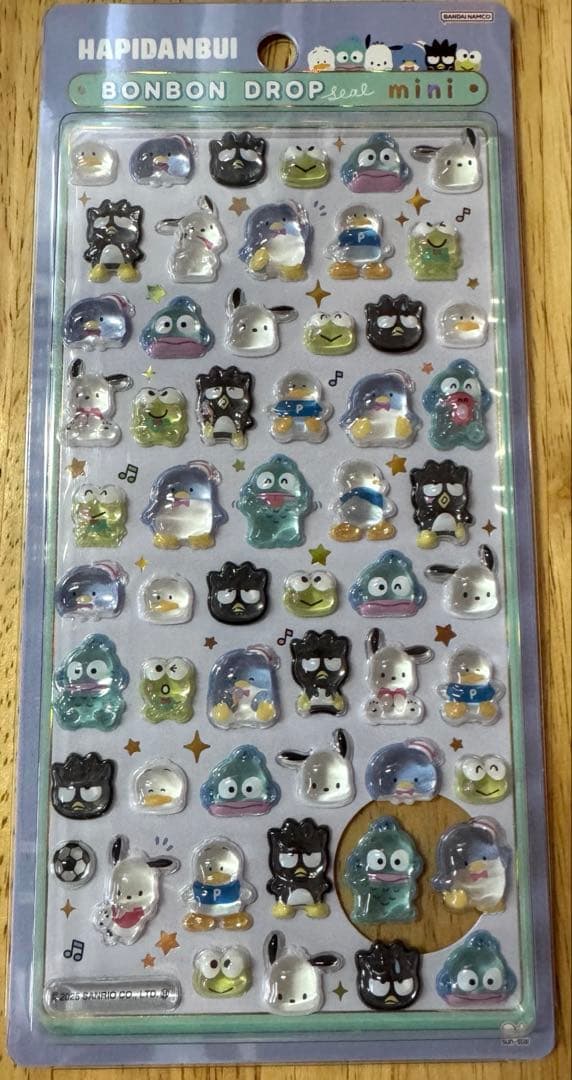 国内正規品　サンリオ　ボンボンドロップシールミニ　8種類　コンプリート