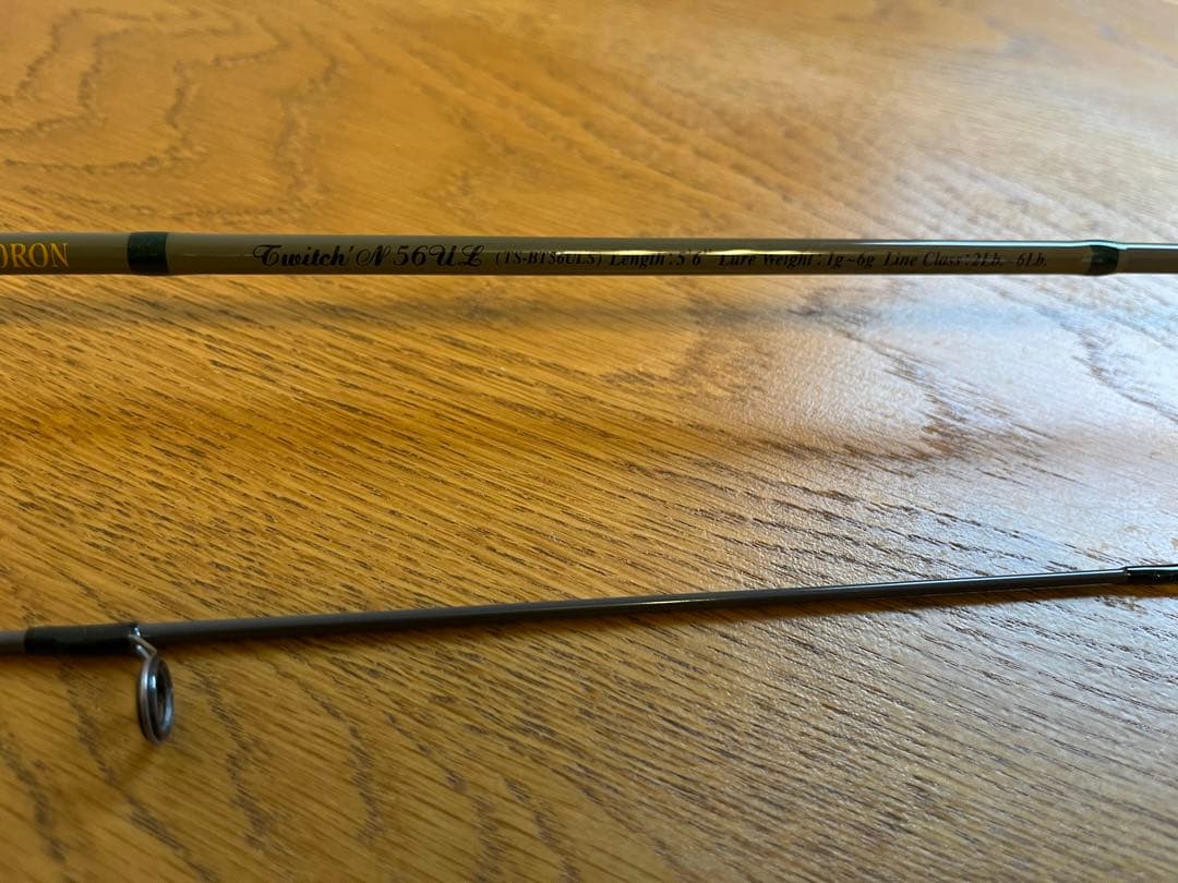 ザウルストラウトSpinBORON Twitch'N 56ULトラウトロッド