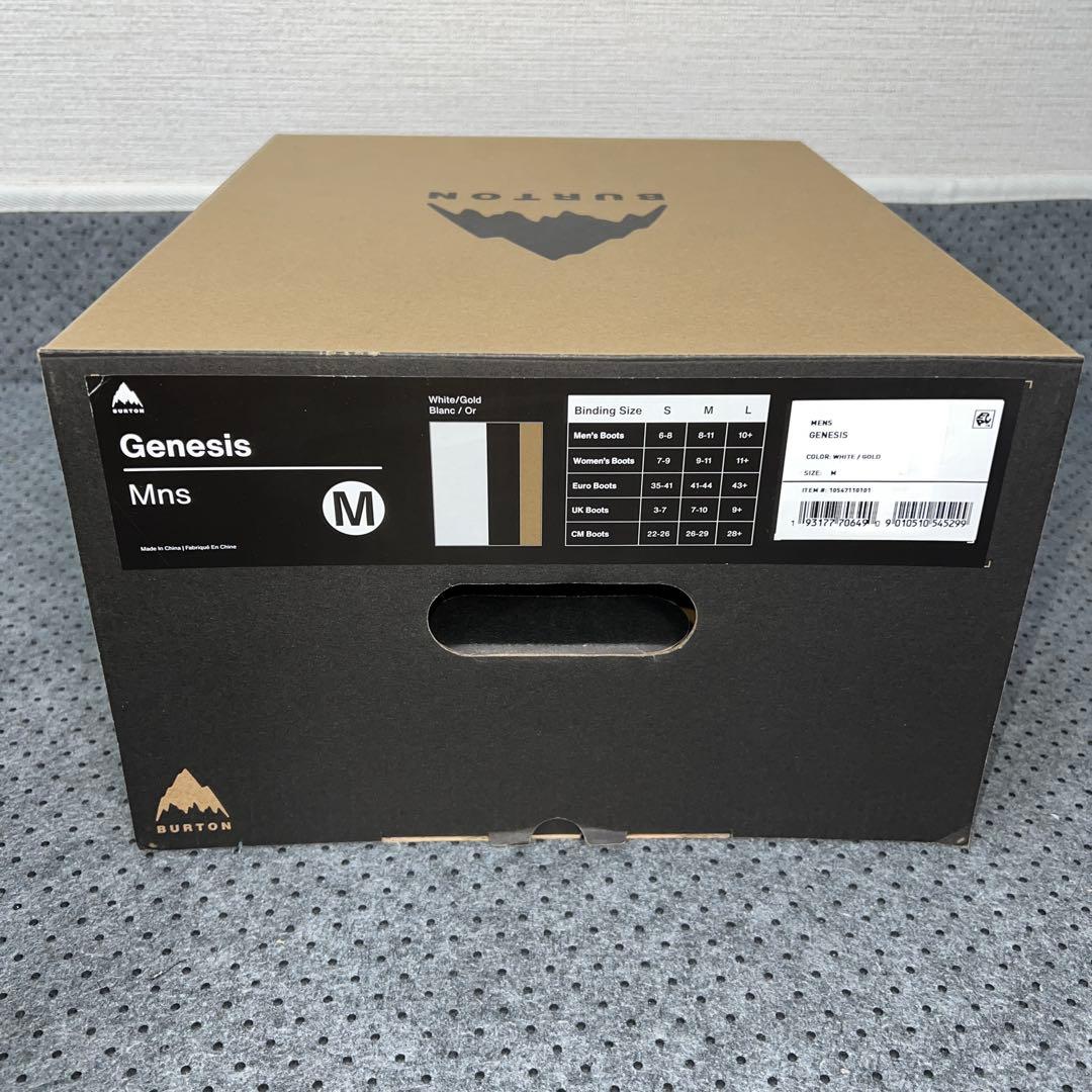 １回使用 BURTON Genesis サイズM ホワイト×ゴールド