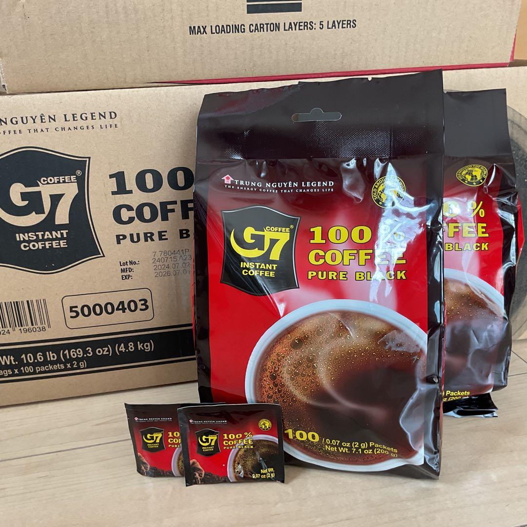 G 7ベトナムコーヒー　ブラック　正規品　100個×6袋