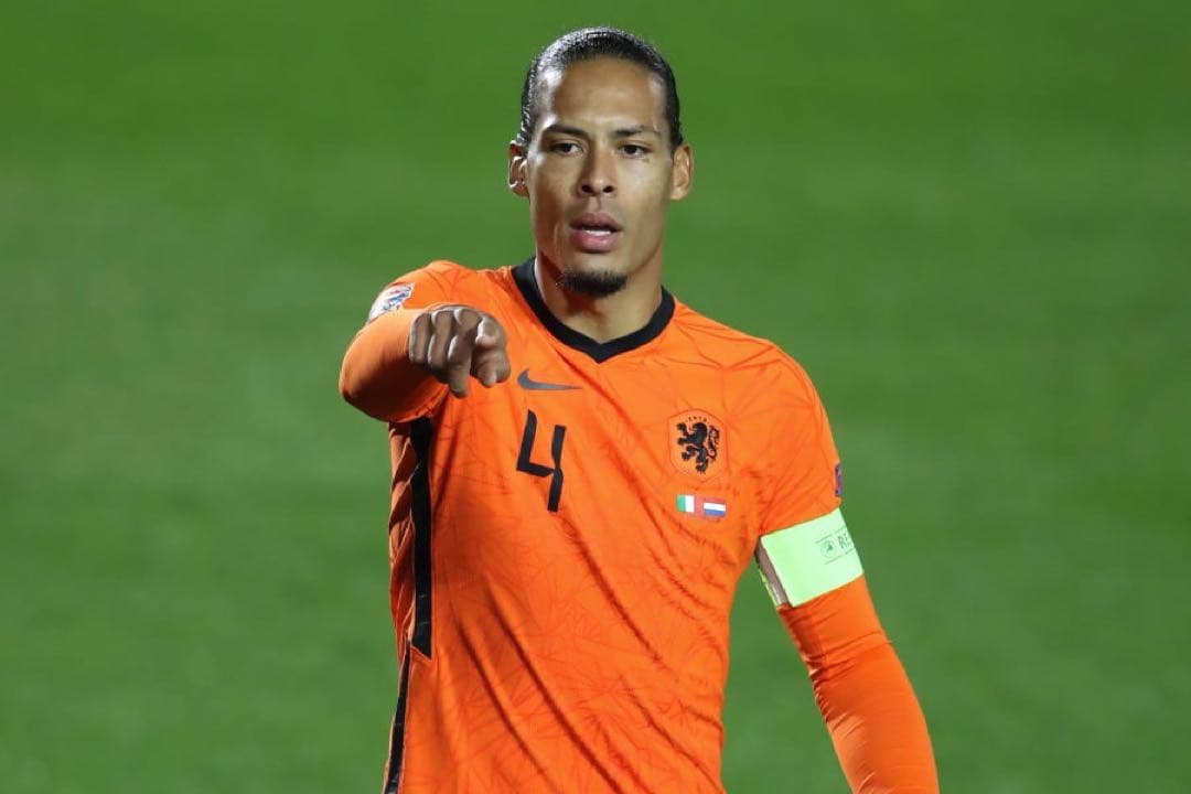 オランダ代表　ユニフォーム　ファンダイク　インポートM