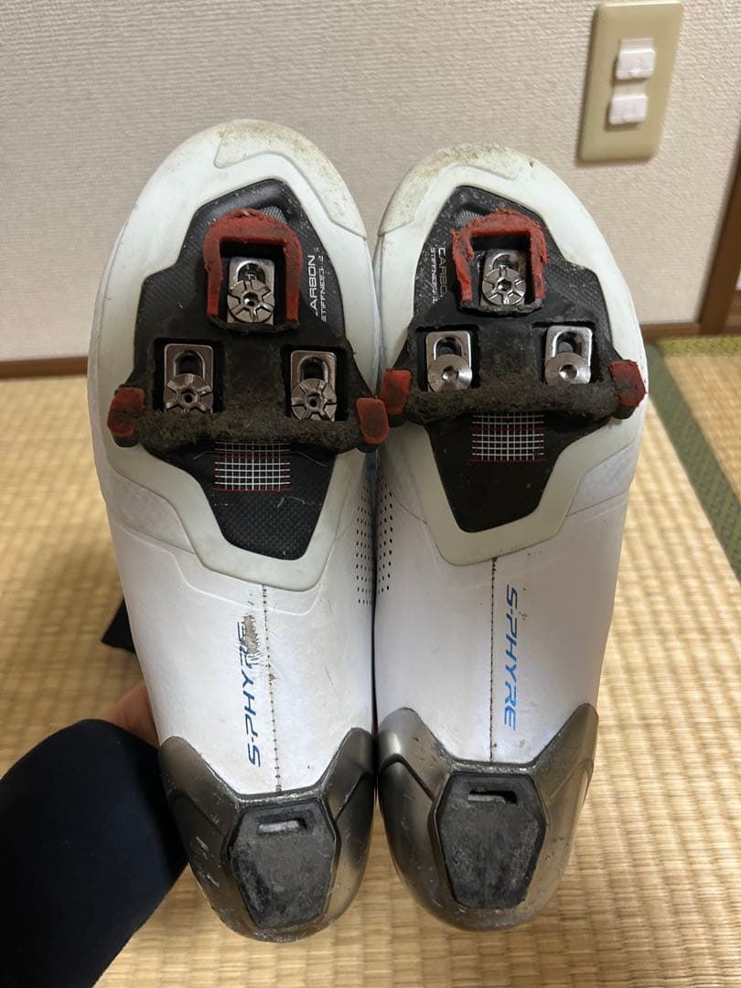 Shimano S-phyre ホワイト41.5 ワイド