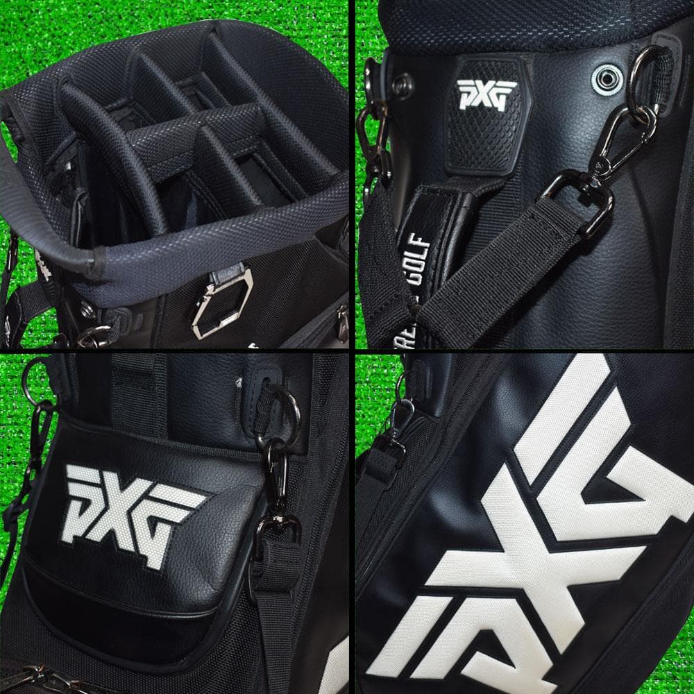ＰＸＧ ゴルフ スタンド式 キャディバッグ9型【ブラック】美品！