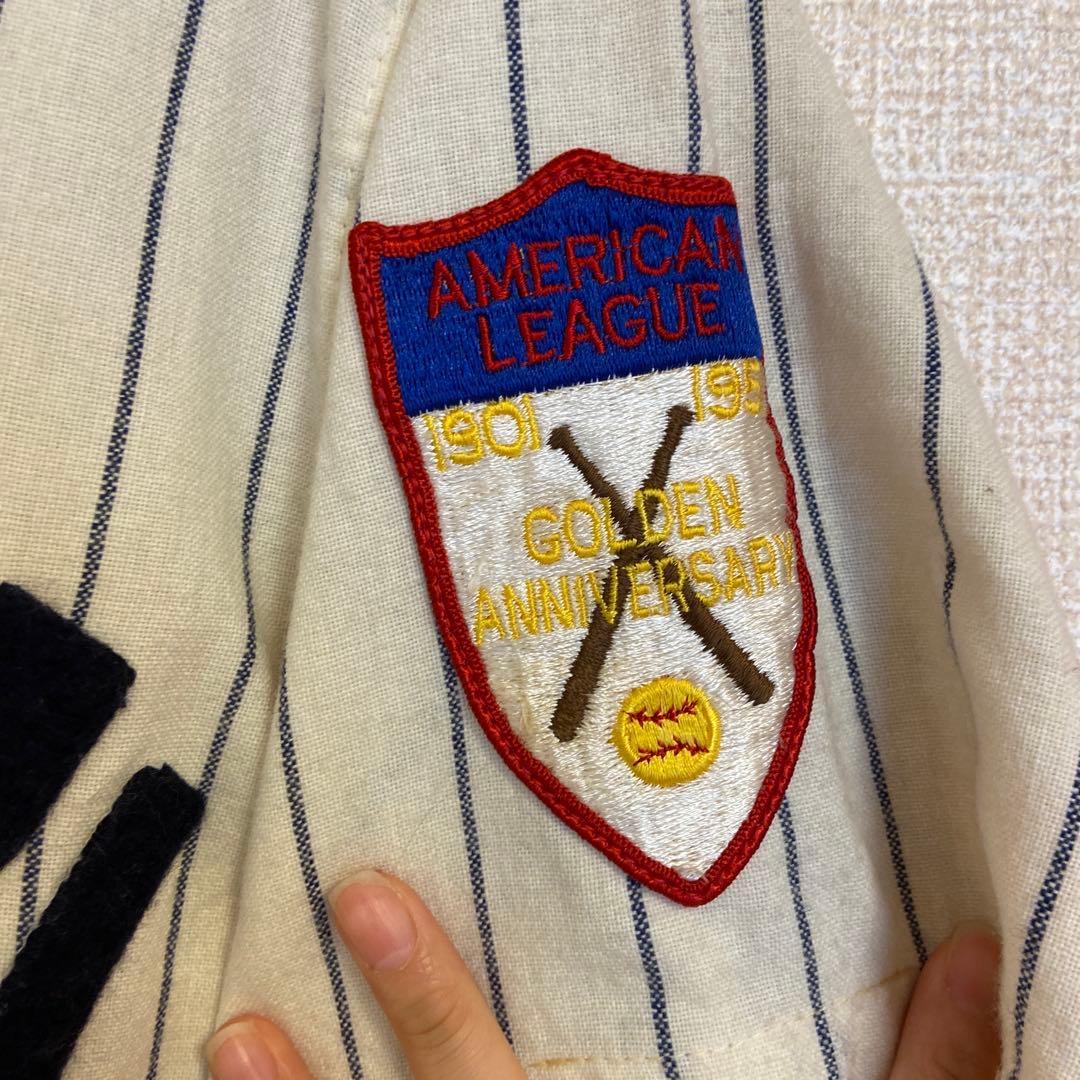 ミッチェルアンドネス オーセンティック ヤンキース ベースボールシャツ　７