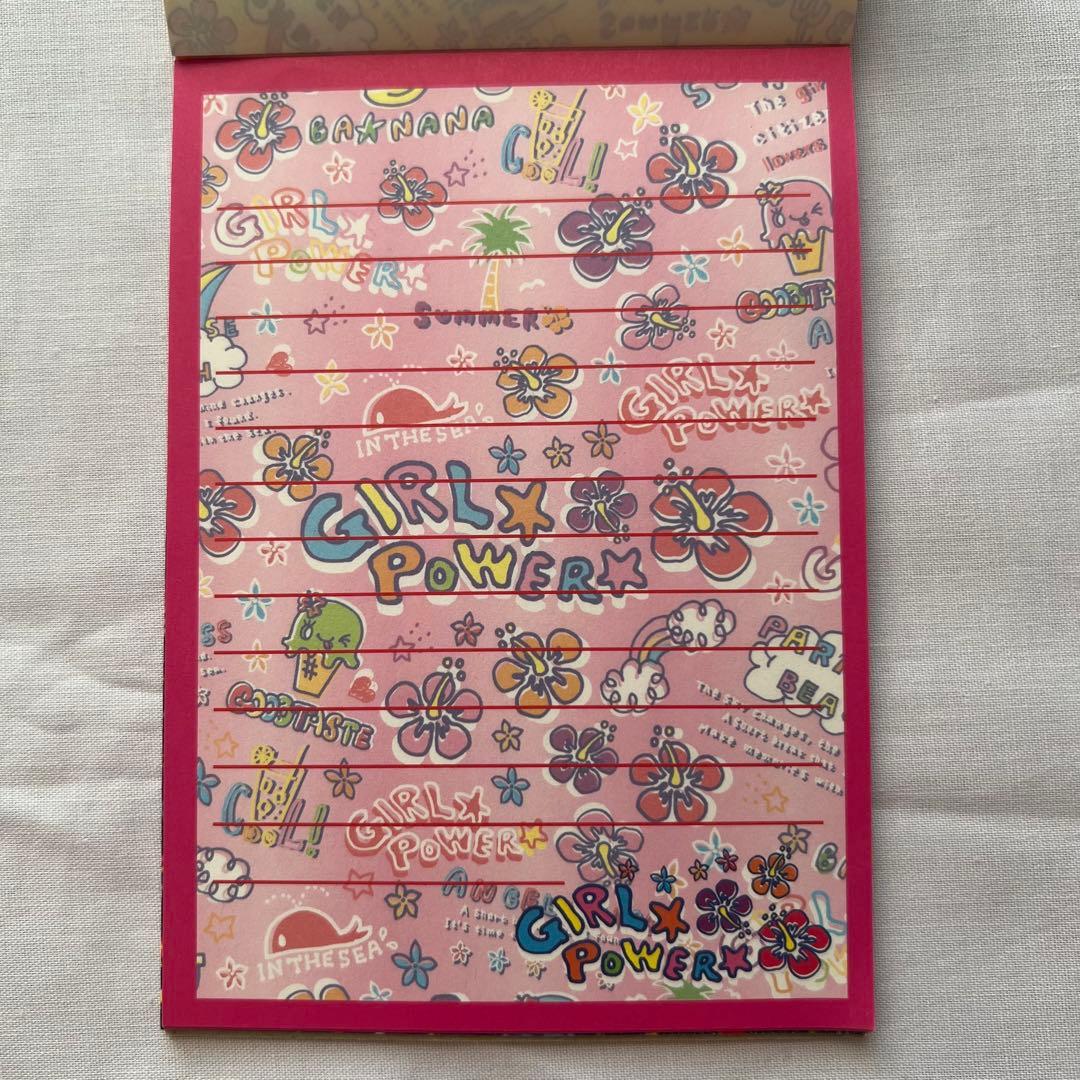 希少❤️メモ帳　平成レトロ　ハイビスカス