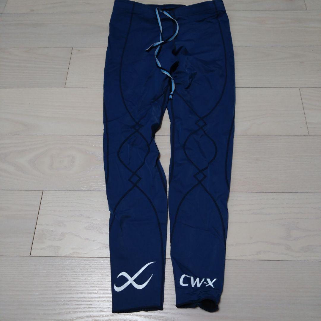 cwx マラソン タイツ ロング メンズ M 青