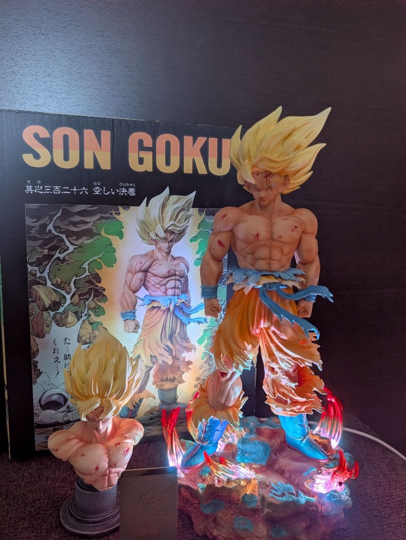 5000体限定 　スーパーサイヤ人 孫悟空 ガレージキットシリアル プレート付属