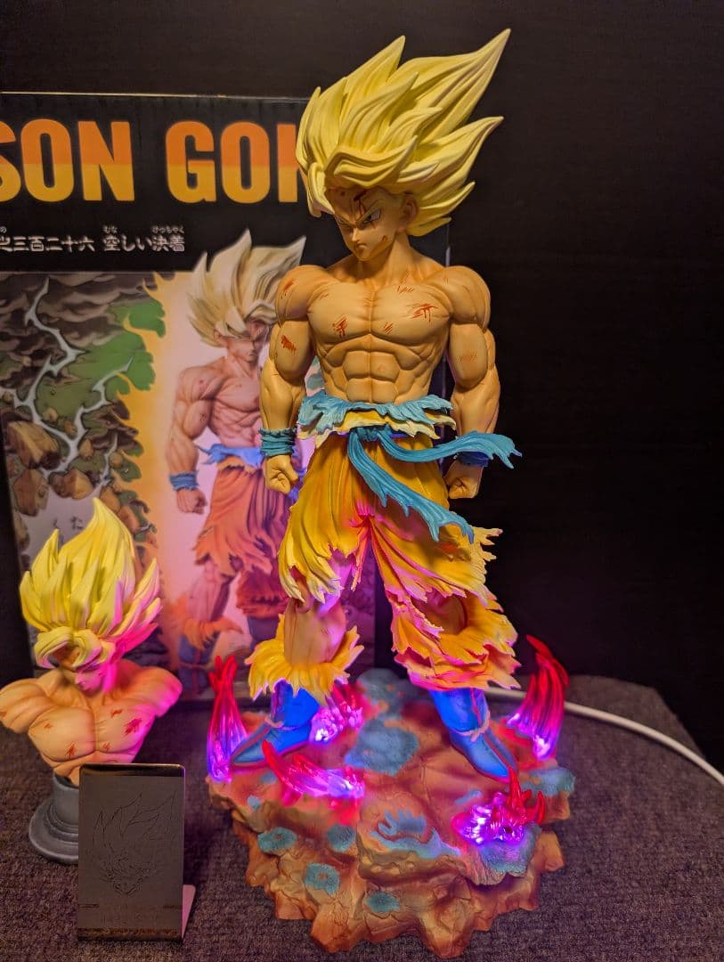 5000体限定 　スーパーサイヤ人 孫悟空 ガレージキットシリアル プレート付属