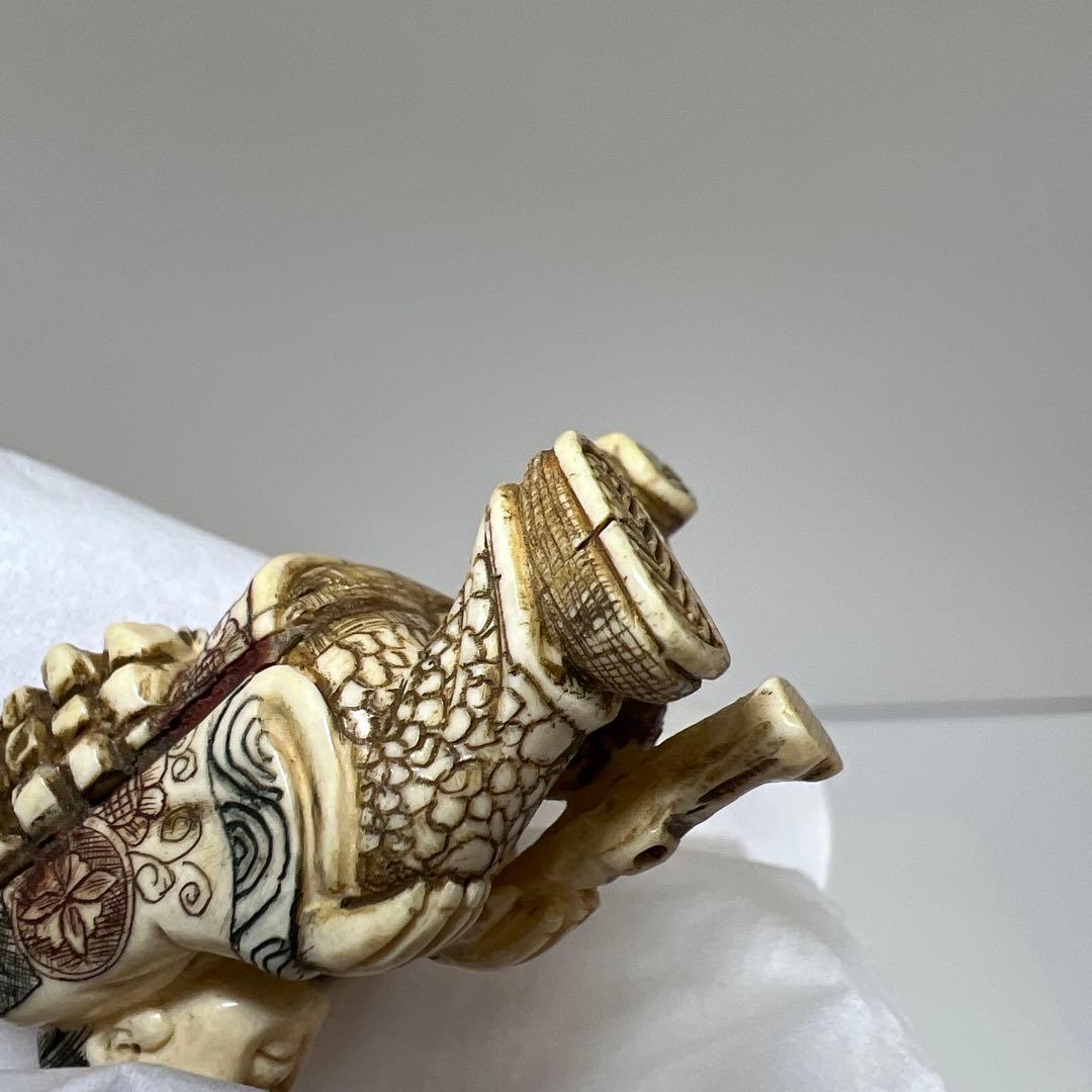 極上　人物　根付　タサオ　14g 東里8-0109☆2F