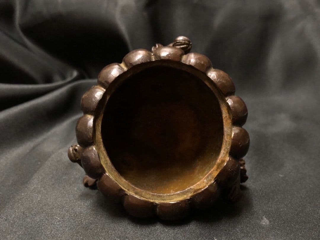 銅製 香炉 奉納仏礼仏焼線香盤 塔香り炉 禅意茶道 南瓜香炉 置物