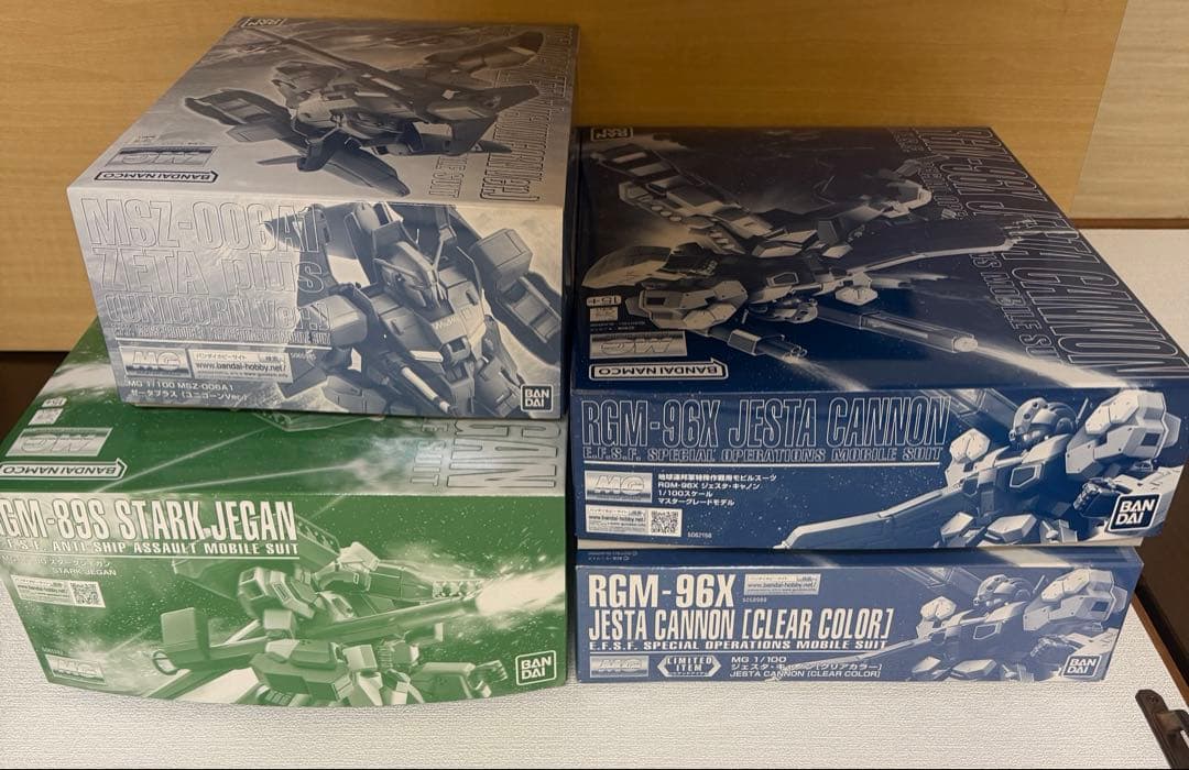 MG ジェスタキャノン クリア スタークジェガン ゼータプラス セット