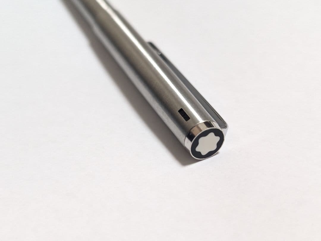 モンブラン　廃盤ボールペン　多機能ペン　4色　振り子式　ステンレス