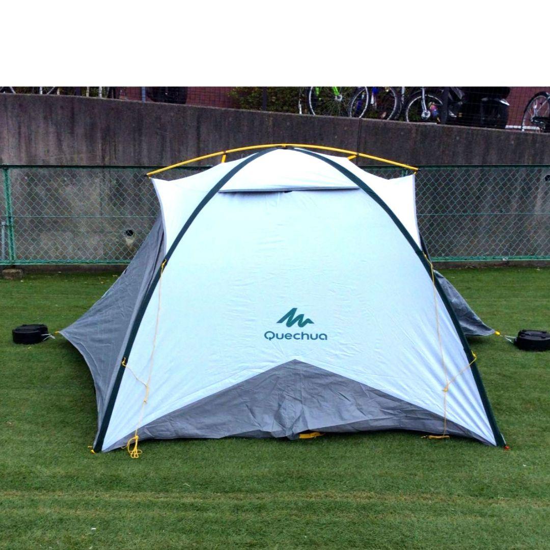 3人用テント Quechua Quick Hiker3 FLESH&BLACK